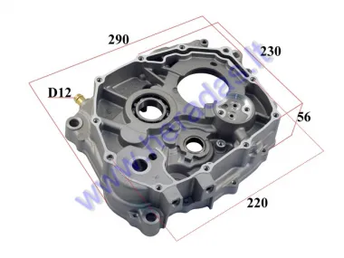 CRANKCASE right SIDE FOR MOTOCYCLE AIR-COOLED 200-250 CC ENGINE TYPE 165FMM FOR MOTOLAND MTL250 SHINERAY YXIANG
