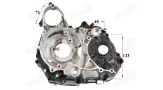 Engine block right side for motorcycle air cooled 50CC 70CC  engine 139FMA fits CHAMP DELTA, CHAMP MONTANA
