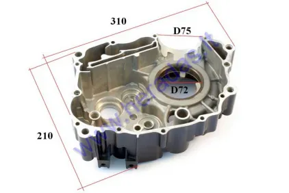 Motociklo variklio blokas kairės p. 250cc oru auš. 167FMM  cilindro diametras 67mm