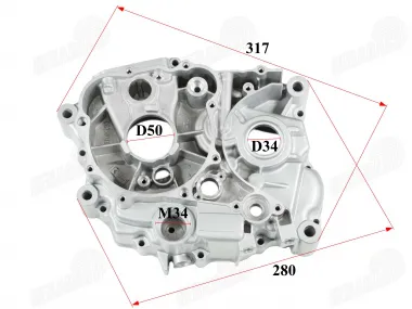 CRANKCASE left side for motocycle air-cooled 200-250 cc  engine type 165FMM for MOTOLAND MTL250 SHINERAY NXT250