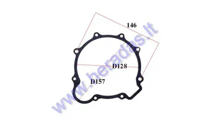 Motociklo variklio deš. pusės dangtelio tarpinė oras 200-250 cc MTL250  variklio tipas 165FMMtinka MOTOLAND SHINERAY YXIANG  dangtel CBF35162