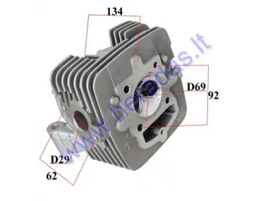 Motociklo variklio galvutė oras 250cc MTL250 MOTOLAND YINXIANG SHINERAY var. tipas 169FMM D69