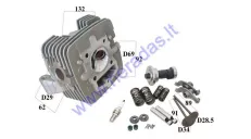 Motociklo variklio galvutė oras 250cc MTL250 MOTOLAND YINXIANG SHINERAY var. tipas 169FMM D69