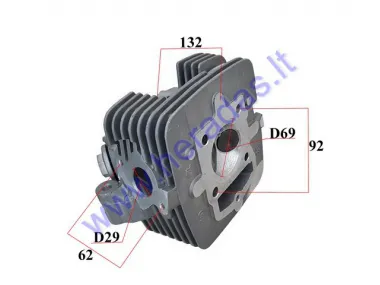 Motociklo variklio galvutė oras 250cc MTL250 MOTOLAND YINXIANG SHINERAY var. tipas 169FMM D69