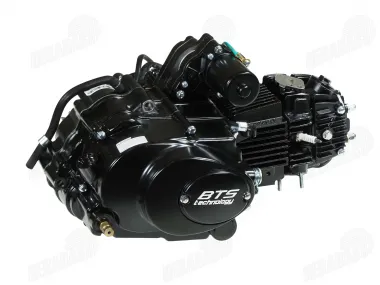Motociklo variklis 125cc, mechaninė greičių dėžė, aušinamas oru, elektrinis/kojinis starteris, keturtaktis 1P52FMI BTS