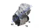 Four stroke engine for motorcycle 250cc 5 gear air cooled 169FMM Zuumav