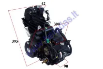 Engine for motocycle Shineray four stroke 250cc 5 gears,Air cooled 169FMM