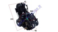 Engine for motocycle Shineray four stroke 250cc 5 gears,Air cooled 169FMM