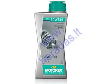 Motociklų pavarų dėžės tepalas MOTOREX GEAR OIL 10W30 1litras