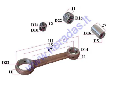 Crankshaft kit for motorcycle 50cc