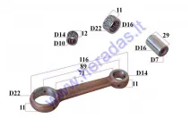 Crankshaft kit for motorcycle 80cc