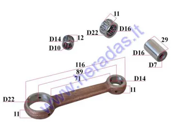 Crankshaft kit for motorcycle 80cc