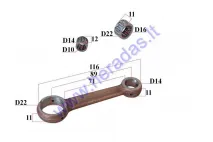 Motorinio dviračio 80cc alkūninio veleno komplektas