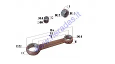 Motorinio dviračio 80cc alkūninio veleno komplektas