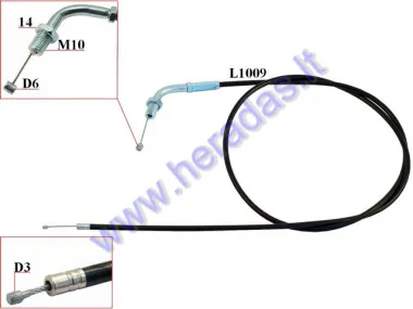 THROTTLE CABLE FOR MOTORIZED BICYCLE 50-80CC