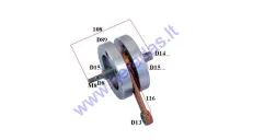 Crankshaft for 100cc motorized bicycle