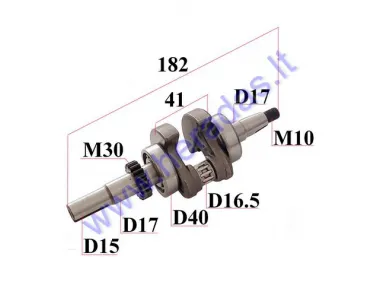 Crankshaft for 50cc motorized bicycle 4-stroke engine