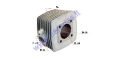 Cylinder for 50cc motorized bicycle 2-stroke D40