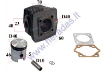 CYLINDER+PISTON SET FOR 50cc TWO STROKE D40