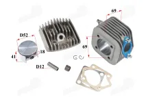 Cylinder+piston of motorized bicycle for Avenger 85 engine