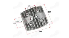 Cylinder head for 100cc motorized bicycle 2T 2 spark plug engine