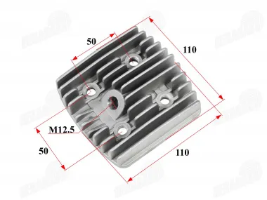 Cylinder head for 100cc motorized bicycle 2-stroke engine