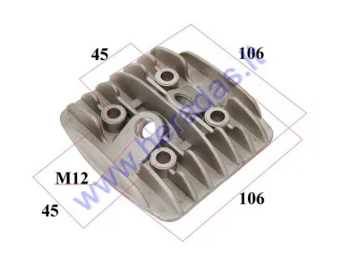 Cylinder head formotorcycle 80cc 2T 2 spark plug engine