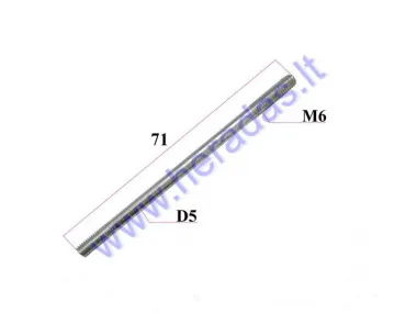 CYLINDER STUD/BOLT FOR MOTORIZED BICYCLE ENGINE 50-80CC M6x71