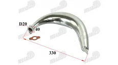 Motorized bicycle muffler (exhaust)