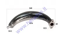 Motorized bicycle muffler (exhaust) short