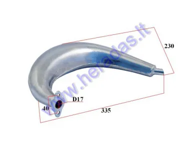 Motorized bicycle muffler (exhaust)