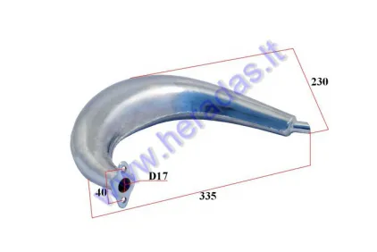 Motorized bicycle muffler (exhaust)