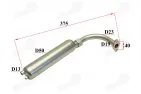 Muffler for motorized bicycle