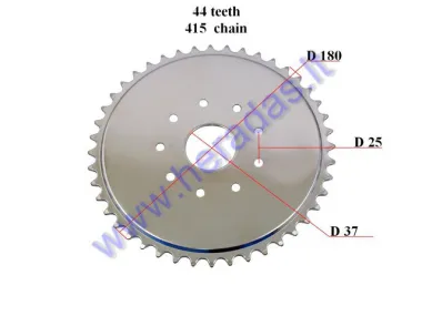 Motorinio dviračio galinė žvaigždutė 44 dantų