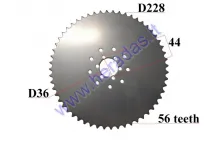 Motorized bicycle rear sprocket 56 teeth D228