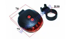 LED taillight for motorized bicycle