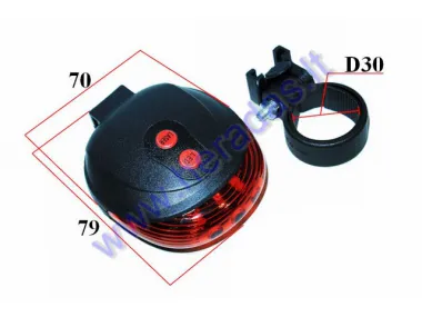 LED taillight for motorized bicycle