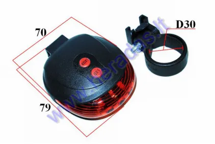 LED taillight for motorized bicycle