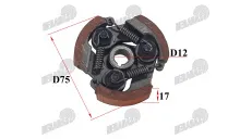 Centrifugal clutch for motorized bicycle 4T 53cc engine 144F-1