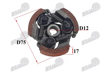 Motorinio dviračio išcentrinė sankaba 4T 53cc varikliams 144F-1 Motorinio dviračio išcentrinė sankaba 4T 53cc varikliams 144F-1