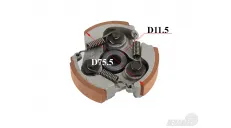 Motorcycle centrifugal clutch for four-stroke 4T 50cc engines