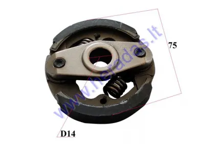 Centrifugal clutch for 4-stroke motorized bicycle engines 50cc 4T