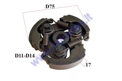 CENTRIFUGAL CLUTCH FOR 4-STROKE MOTORIZED BICYCLE ENGINES 50cc 4T