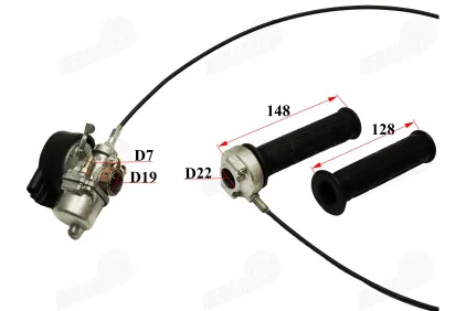 Carburetor for motorized bicycle 50cc 80cc with knobs