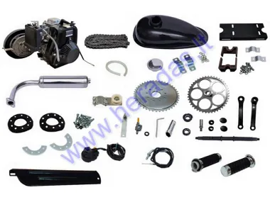 Motorized bicycle four-stroke engine 4T 53cc belt drive (filled with pure gasoline) kit 144F-1G 1.6kw