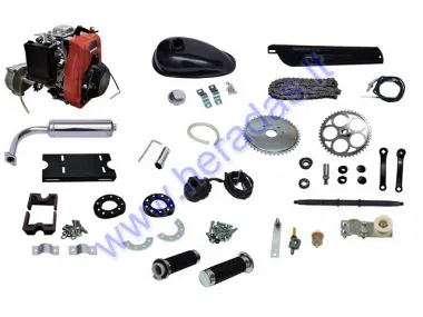 Motorized four-stroke engine 4T 53cc chain drive (filling pure gasoline) kit 144F-1G 1.6kw