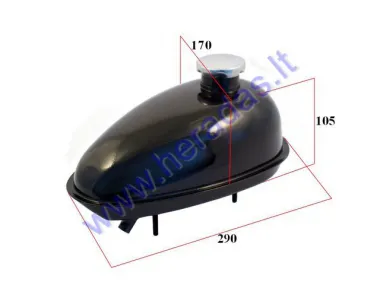 Fuel tank for motorized bicycle