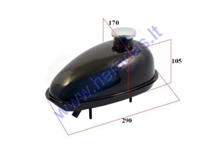 Fuel tank for motorized bicycle