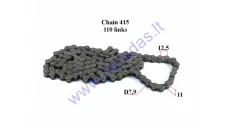 Chain for 50-80cc motorized bicycle-moped roller7,9 L140cc chain type 415