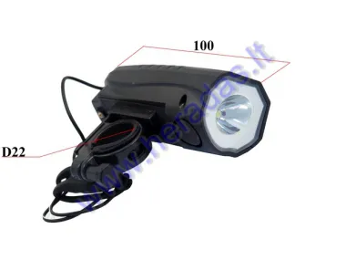 LED headlight for motorized bicycle